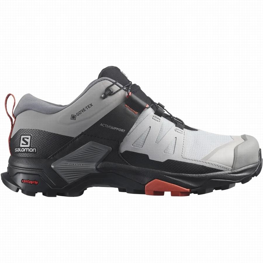 Salomon X Ultra 4 Wide Gore-tex Trekové Boty Dámské Světle Šedé/Černé [JRM2182AB]